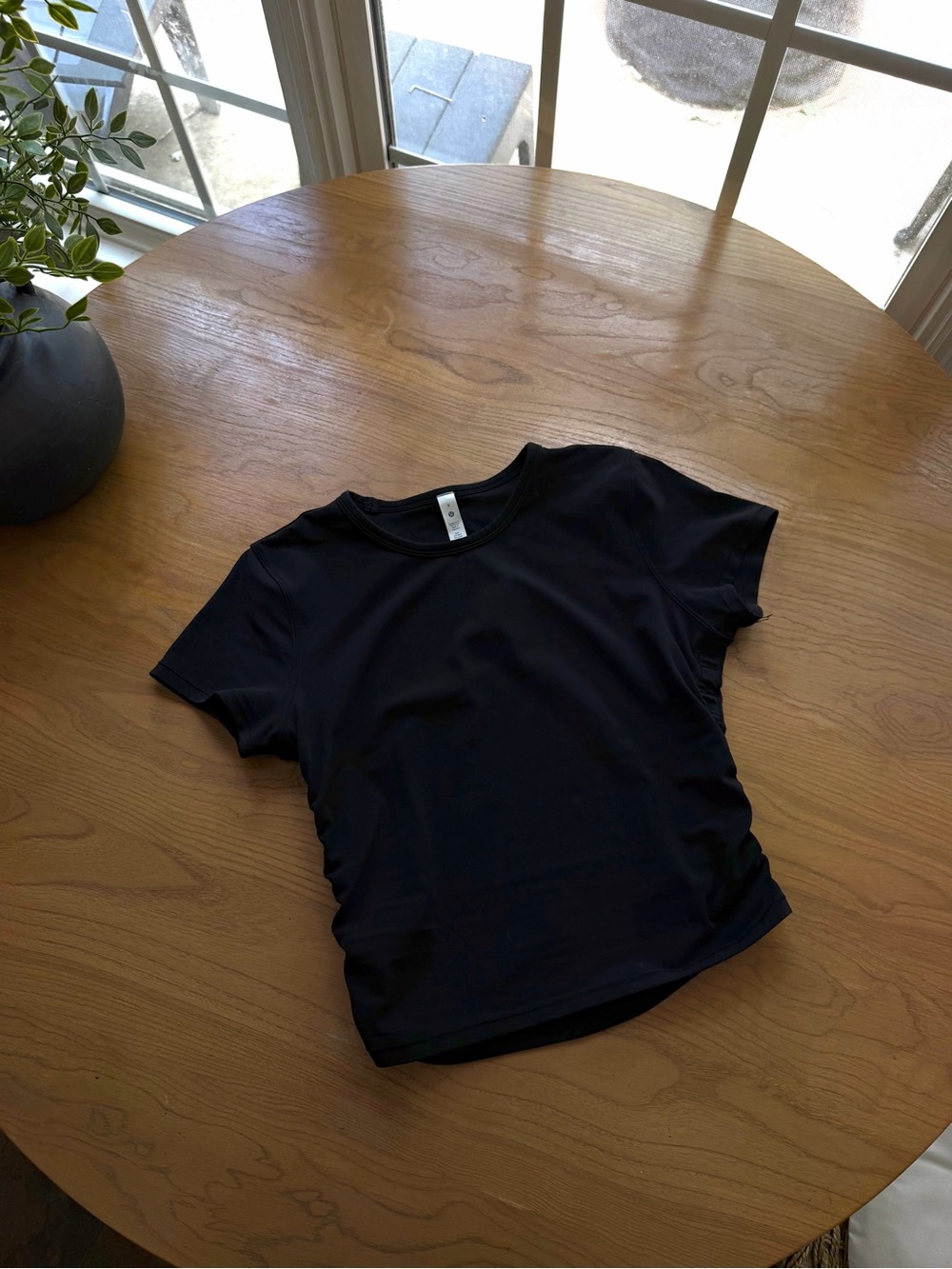 lululemon athletica Black Short Sleeve workout tee Tee